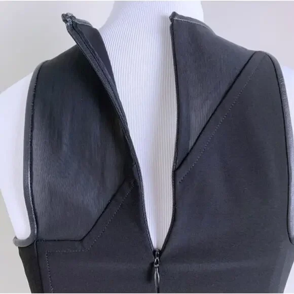 Yigal Azrouel Green & Black Mesh Bodycon Dress Sleeveless Women's Size 4 - Picture 7 of 12